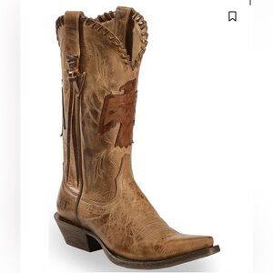 ARIAT WOMEN'S THUNDERBIRD OVERLAY COWGIRL BOOTS - SNIP TOE